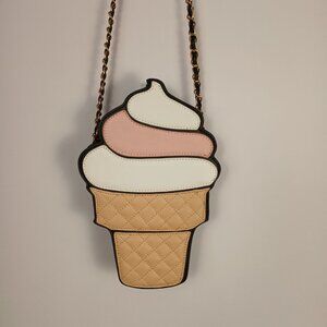 Nila Anthony Ice Cream Cone Crossbody Bag Novelty Festival Unique Festive Summer